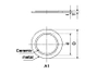 piezoelectric ceramic buzzer plate A1 FT - Esuntech